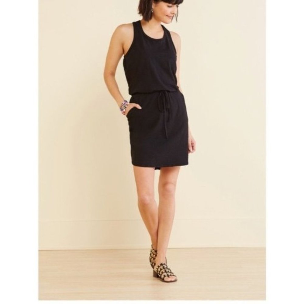 Sundry Racerback Tank Dress in Black